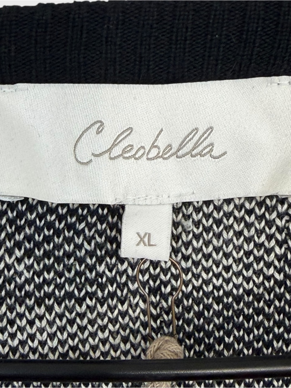 Cleobella New with Tags Black Ivory Abstract Geometric Print Marybeth Cardigan - Picture 4 of 8